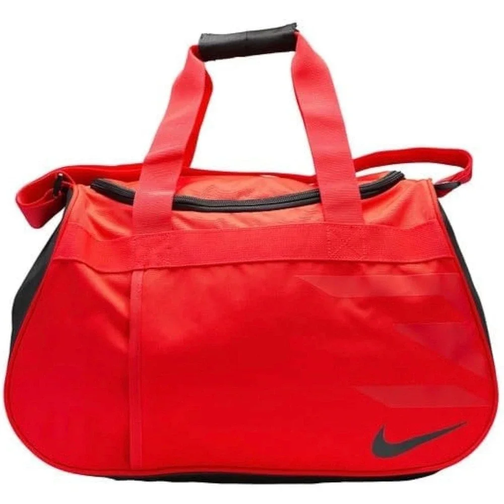 Nike Brasilia Training Gym Duffle Bag Red Black Small Travel Carry On